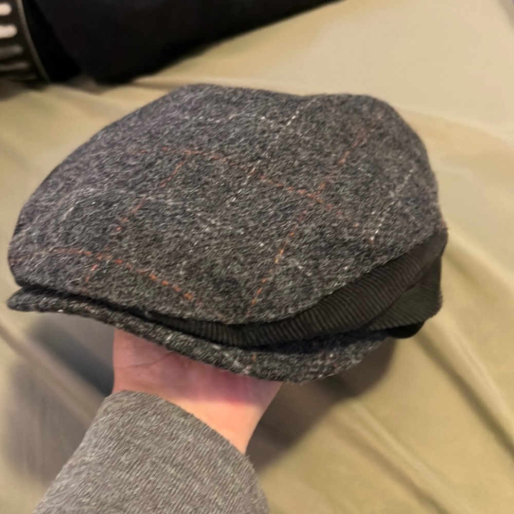 Vintage CANDA C&A Gray Mens Flat Cap